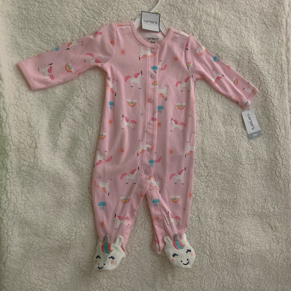 Carters 0-3M Girls Onesie